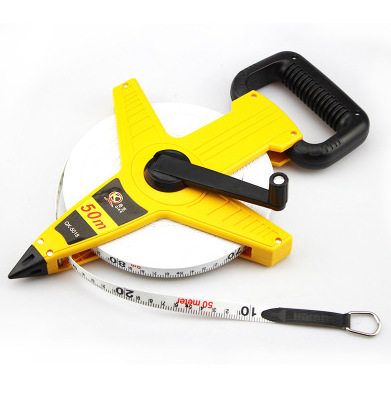 QK-5018奇克牌50米架式玻璃纤维卷尺 皮卷尺 布卷尺