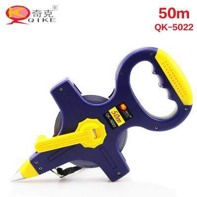 奇克牌30米50米 塑钢架式钢卷尺 塑料架钢卷尺