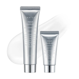 深层补水保湿 修护提亮 30ml套装 善自然S.NATURE角鲨烷面霜60ml