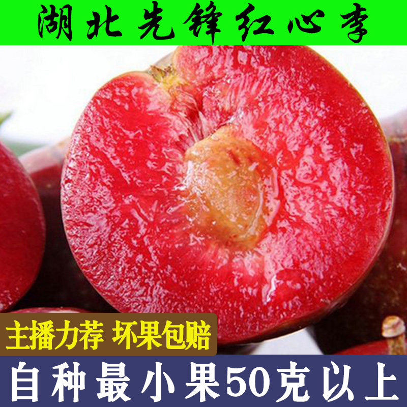 带箱五斤红心李随州先锋红心李正宗新鲜酸甜脆李子孕妇水果酸爽脆