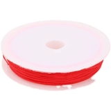 Плетеный браслет из красной нити ручной работы, бусины, кольцо, 71 размер, 0.4mm