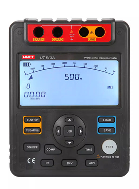 优利德UT513A绝缘电阻测试仪数字兆欧表5000V/1000GΩ