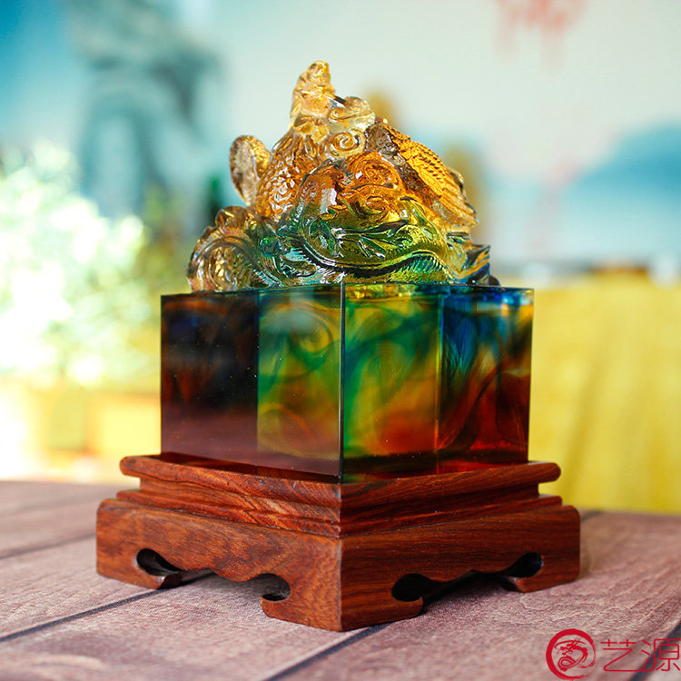 琉璃印章玉玺摆件凤印闺蜜结婚生日创意礼品礼物个性定制篆刻名字