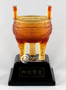 和谐琉璃家居客厅开业升迁装饰品