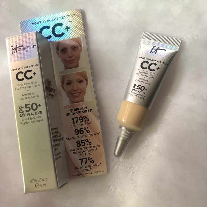 美版现货it Cosmetics CC霜抗衰高保湿遮瑕防晒SPF50+4ml中样样 彩妆/香水/美妆工具 粉底液/膏 原图主图