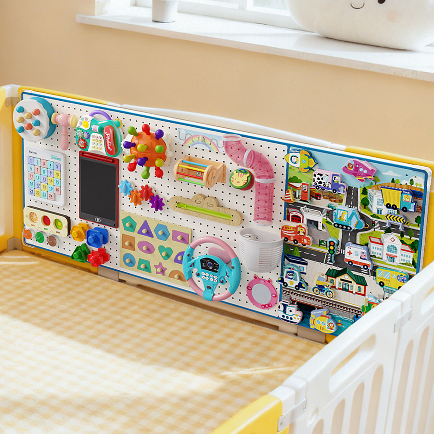 蒙氏早教忙碌板围栏上挂件洞洞板diy配件宝宝儿童婴儿一岁玩具墙,玩具/童车/益智/积木/模型,其它早教玩具类,淘宝优惠券,粉丝福利购,淘宝优惠卷