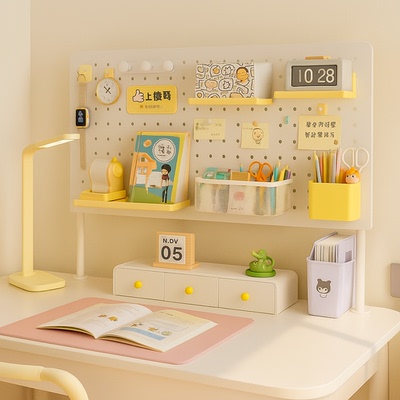 桌面洞洞板置物架可立式