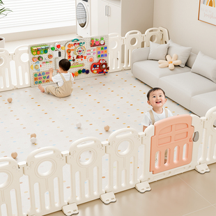 蒙氏早教围栏宝宝单面忙碌板婴儿童一两面防护栅栏客厅地上爬行垫