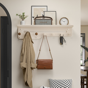 挂衣架墙上壁挂免打孔挂钩进门口入户玄关门后衣帽衣服墙面置物架