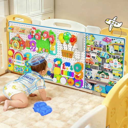 蒙氏宝宝启蒙益智忙碌板