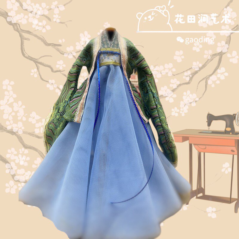 古风古装娃衣儿童服装设计diy手工制作汉服制作古装教程材料包