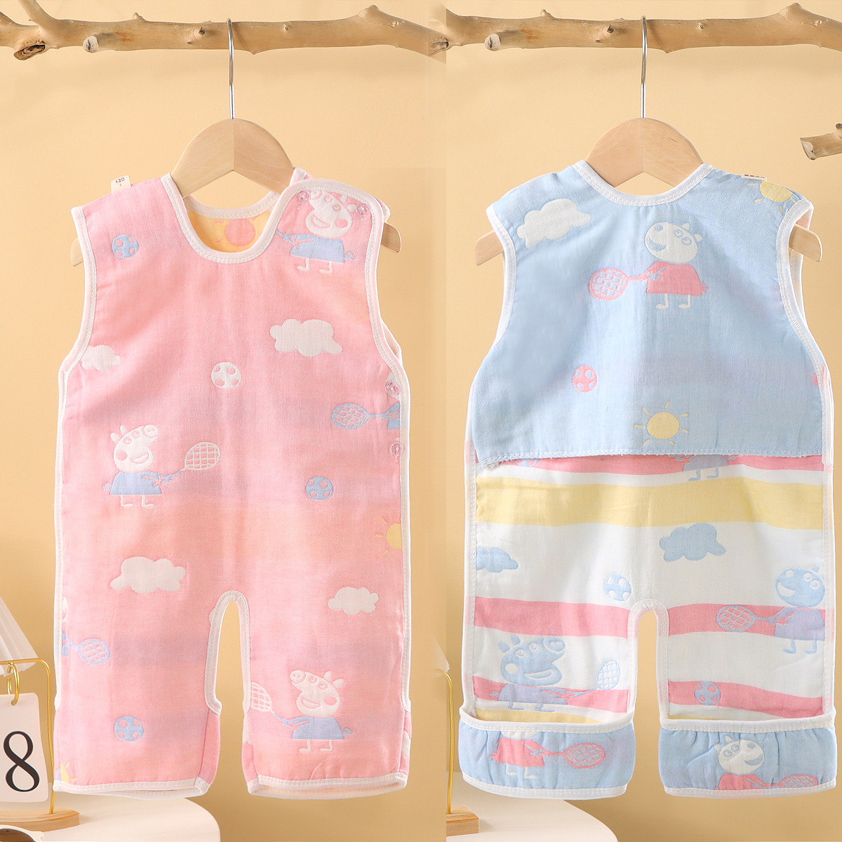 夏季薄款空调房连体纯棉肚兜