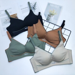 无磁无钢圈文胸女侧收上托聚拢内衣女薄款 光面一片式 赛芬3522新品