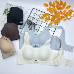 赛芬8166简约螺纹背心式 无磁无钢圈内衣女舒适固定杯提拉聚拢文胸
