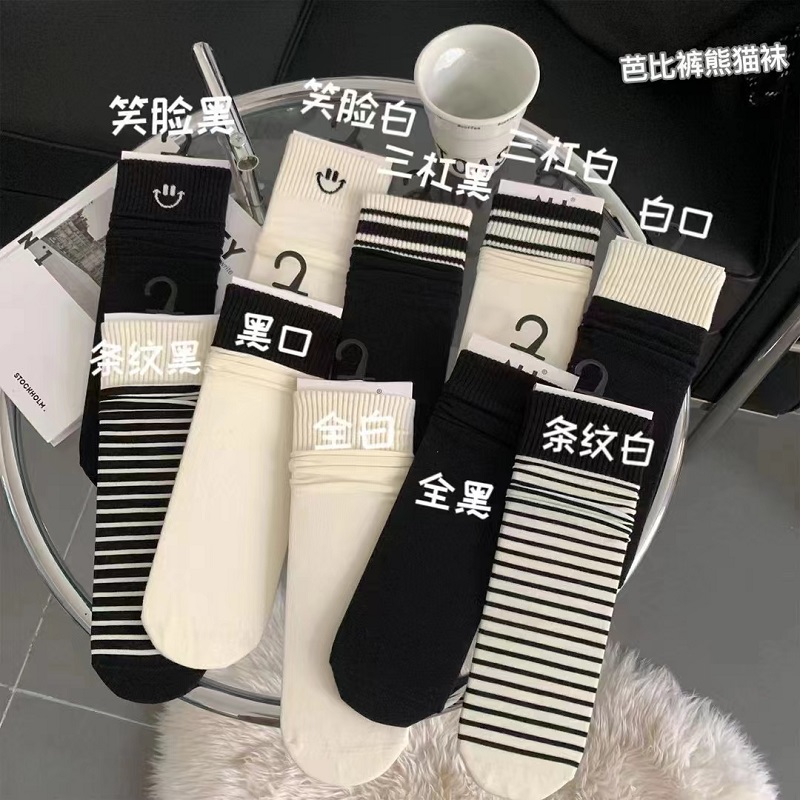 ins吸湿排汗女棉堆堆袜