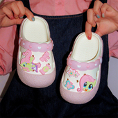 女童少女心儿童可爱柔柔夏季 小马宝莉防滑洞洞鞋 凉拖 2025新款 个性