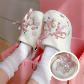 装 百搭洞洞鞋 饰品 子花扣时尚 韩系蝴蝶结爱心珍珠钻石diy可拆卸鞋