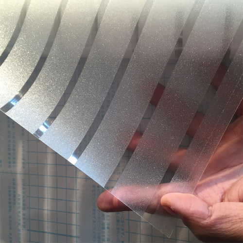 磨砂条纹玻璃贴膜腰线阳台移门