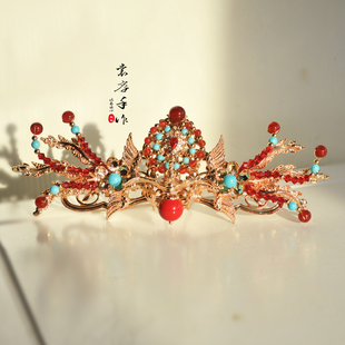 裳容手作汉服发冠头饰女敦煌古风明制发饰古装唐风婚嫁新中式饰品