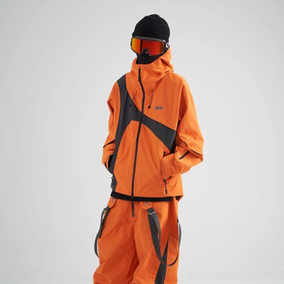 WELEM滑雪服YKK拉链桔色