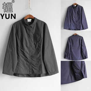 女外套 收腰水洗棉夹棉衬衫 5016 翻领单排纽扣韩版 YUN韫初春冬新品