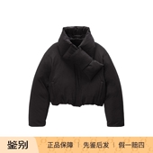 女款 alexander 纯色长袖 夹克外套羽绒服 wang亚历山大王 短款