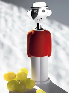 [赠品]ALESSI 山卓多彩红酒开瓶器 设计独特造型可爱时尚美观