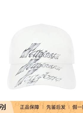 WE11DONE 火花LOGO 聚酯纤维 鸭舌帽 男女同款情侣款 白色