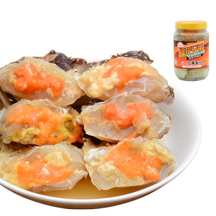 蟹块红膏蟹宁波呛蟹 陆龙兄弟5A蟹块 即食梭子蟹炝蟹冷冻水产760g