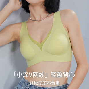 固定杯薄款 深V背心7A抗菌美背内衣小胸聚拢无痕胸罩少女汕头 夏季
