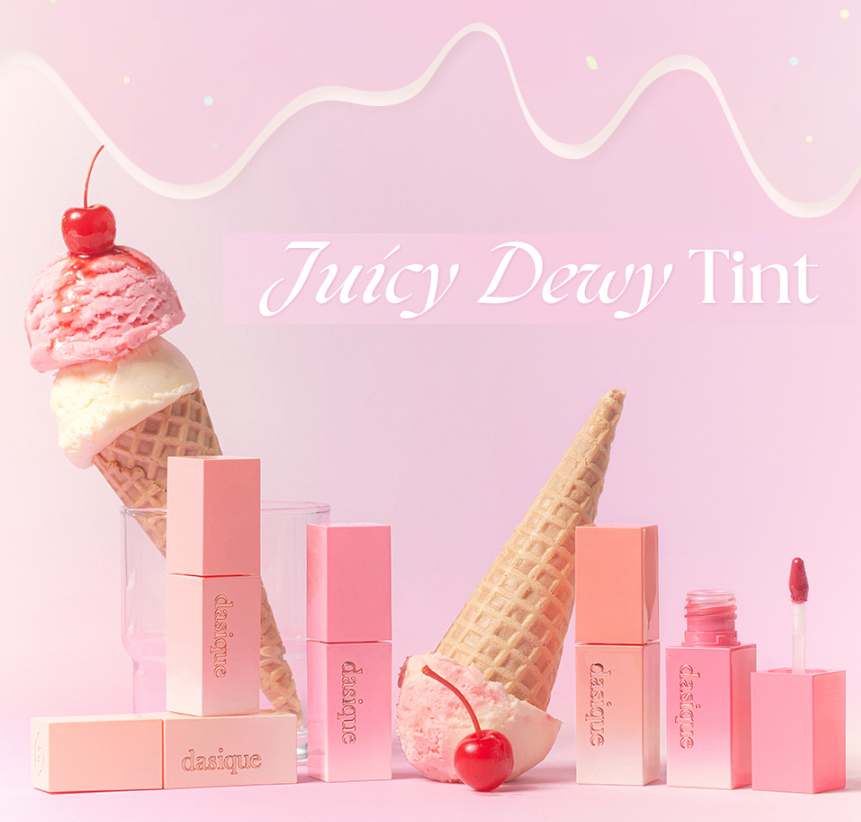韩国DASIQUE代曦可新品冰淇凌系列ice cream tint水光滋润补水唇