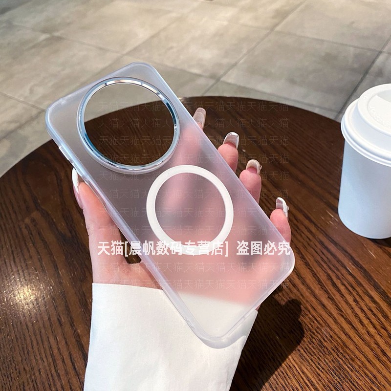 肤感磨砂金属镜头圈磁吸硬壳