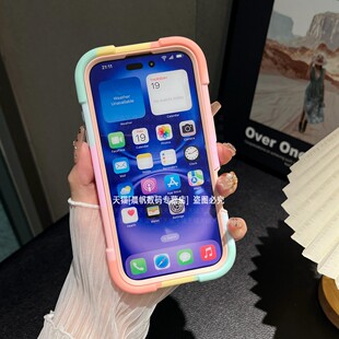 适用iphone16pro手机壳苹果15小红书爆款14超厚13三合一12防摔11硬壳x带支架xsmax指环xr全包8plus保护屏幕7p