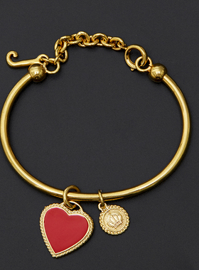 红色爱心皇冠手镯juicy