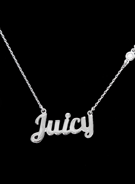 亮面字母可调节百搭INS潮项链