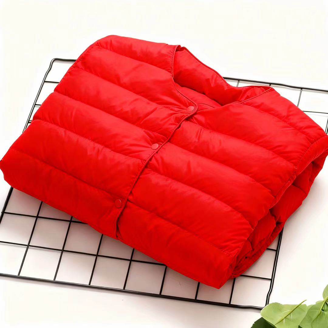 新婚新娘结婚红色小棉袄外套冬季内胆棉衣女短款薄羽绒内保暖棉服