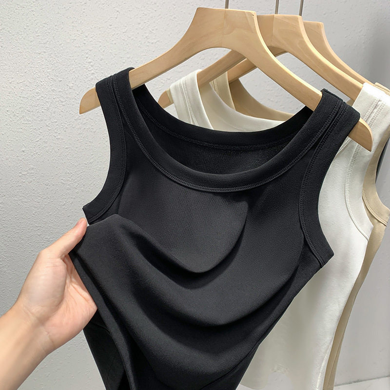 吊带背心女2025新款女装遮腐乳薄款打底衫气质内搭修身无袖上衣