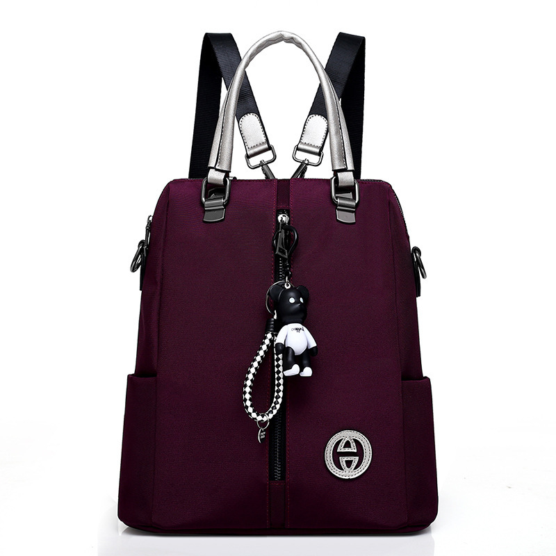 秋冬新款多用途女士双肩背包流行时尚女包潮流百搭简约手提包包