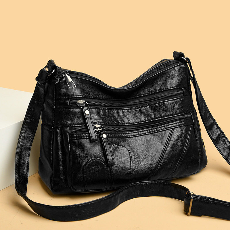 跨境外贸女包2024新款中年妈妈单肩包斜挎时尚多层软皮女士包,箱包皮具/热销女包/男包,单肩包,淘宝优惠券,粉丝福利购,淘宝优惠卷