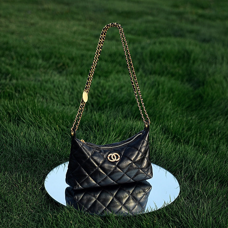 真皮小绵羊皮高版本女包菱格纹小香风单肩斜挎手提腋下链条hobo包,箱包皮具/热销女包/男包,单肩包,淘宝优惠券,粉丝福利购,淘宝优惠卷