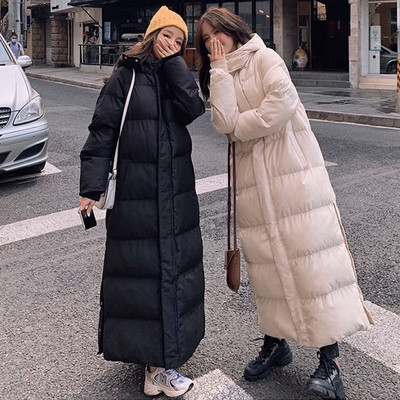 超长过膝羽绒棉服女2025年新款韩版学生宽松加厚冬季外套显瘦棉袄