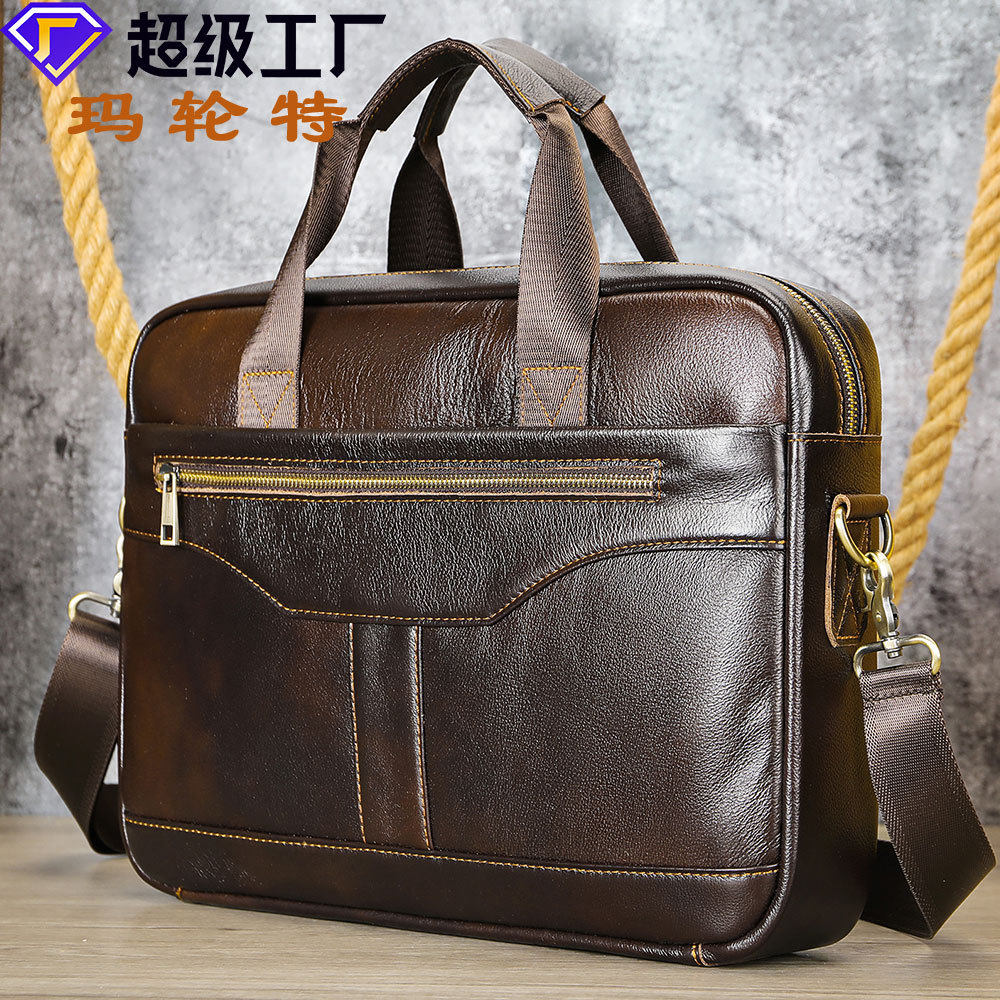 跨境直供新款男士手提包包复古商务办公手提包真皮男包公事包8824,箱包皮具/热销女包/男包,男士包袋,淘宝优惠券,粉丝福利购,淘宝优惠卷