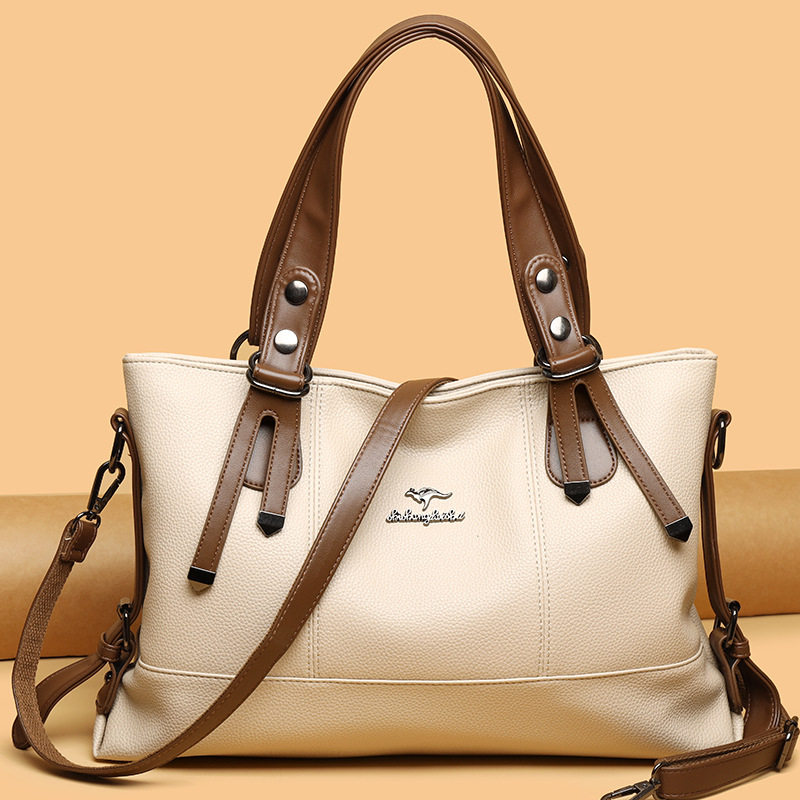 软皮女包大容量跨境包包中老年手提包大容量单肩欧美时尚气质女包,箱包皮具/热销女包/男包,单肩包,淘宝优惠券,粉丝福利购,淘宝优惠卷