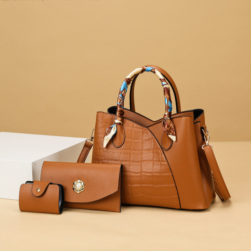 包包2023新款多件套女包手提包时尚简约单肩斜跨大容量子母包,箱包皮具/热销女包/男包,单肩包,淘宝优惠券,粉丝福利购,淘宝优惠卷