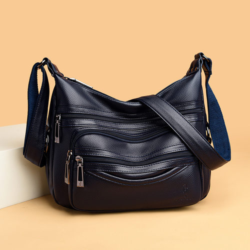 包包女2025新款韩版中年女士妈妈斜挎包软皮大容量简约百搭单肩包