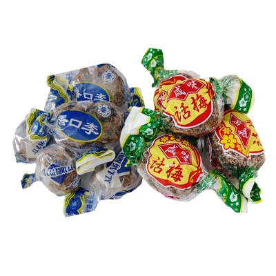 金龙食品爱梅咸味话梅香口李小包装散称盐津大话李香香李酸咸蜜饯