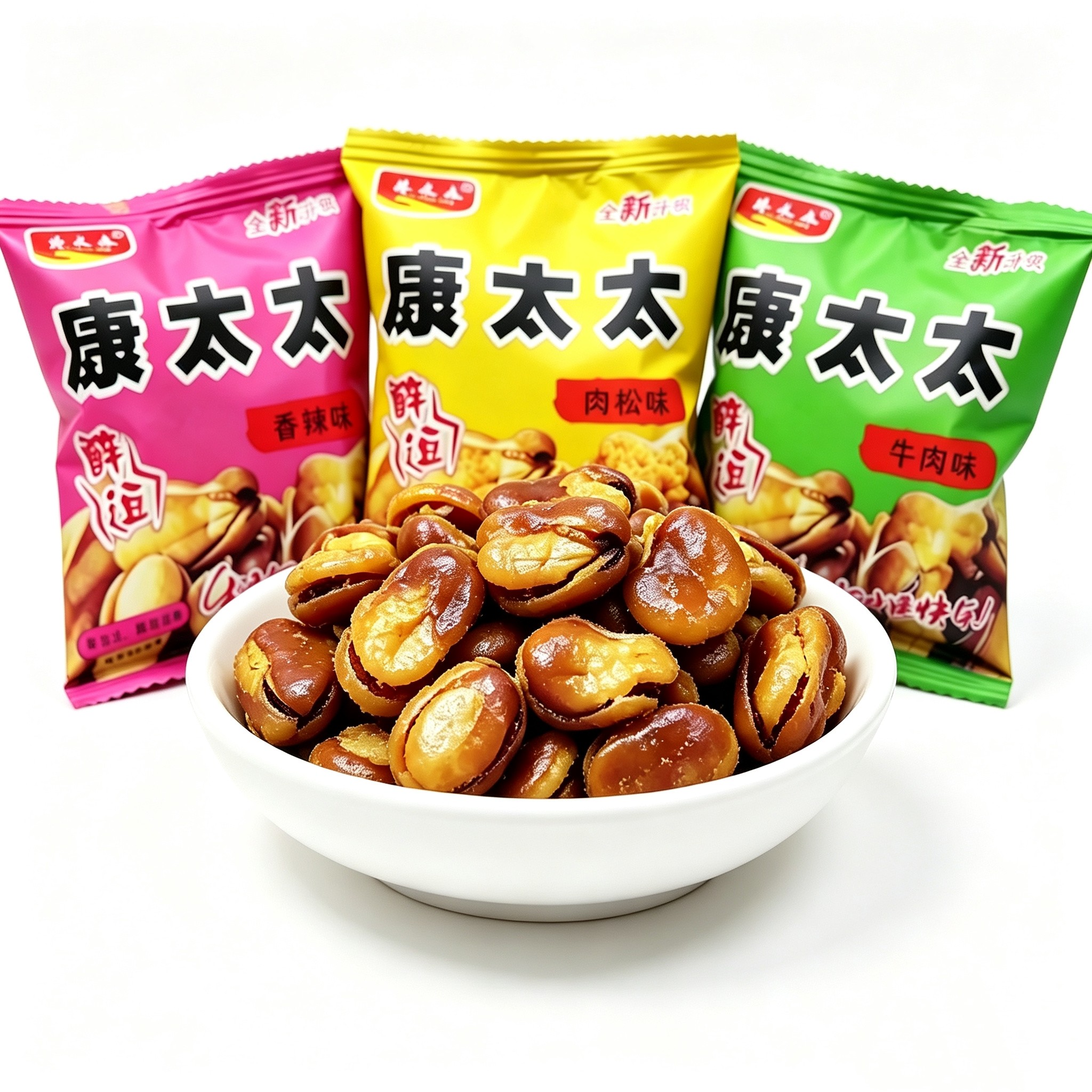 康太太醉逗蚕豆小包装香酥兰花豆牛肉香辣肉松味炒货休闲批发零食