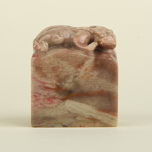 西泠印社巴林鸡血石螭虎钮长方章印材孤品书法国画藏书章压角章手工篆刻金石印章石材印石送礼收藏