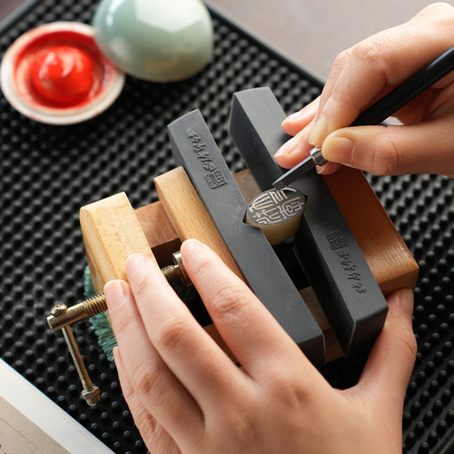 西泠印社硅胶印床夹片篆刻工具