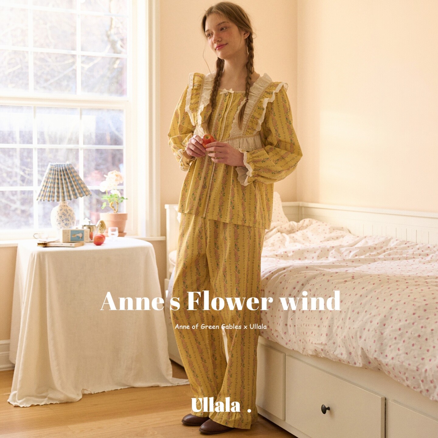 ULLALA韩国代购纯棉碎花家居服女图片